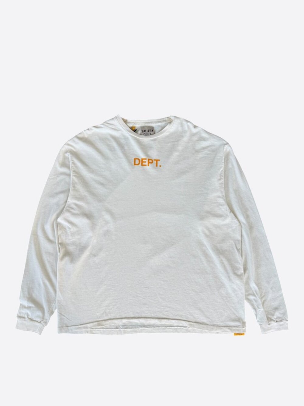 Gallery Dept Cream & Orange Logo Longsleeve T-Shirt